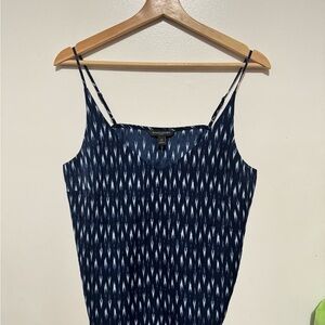 Banana Republic Navy Blue Camisole with Pattern